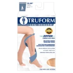 0675 TRUFORM Knee High OT Zipper Compression Socks Unisex 15-20mmHg - Image 2