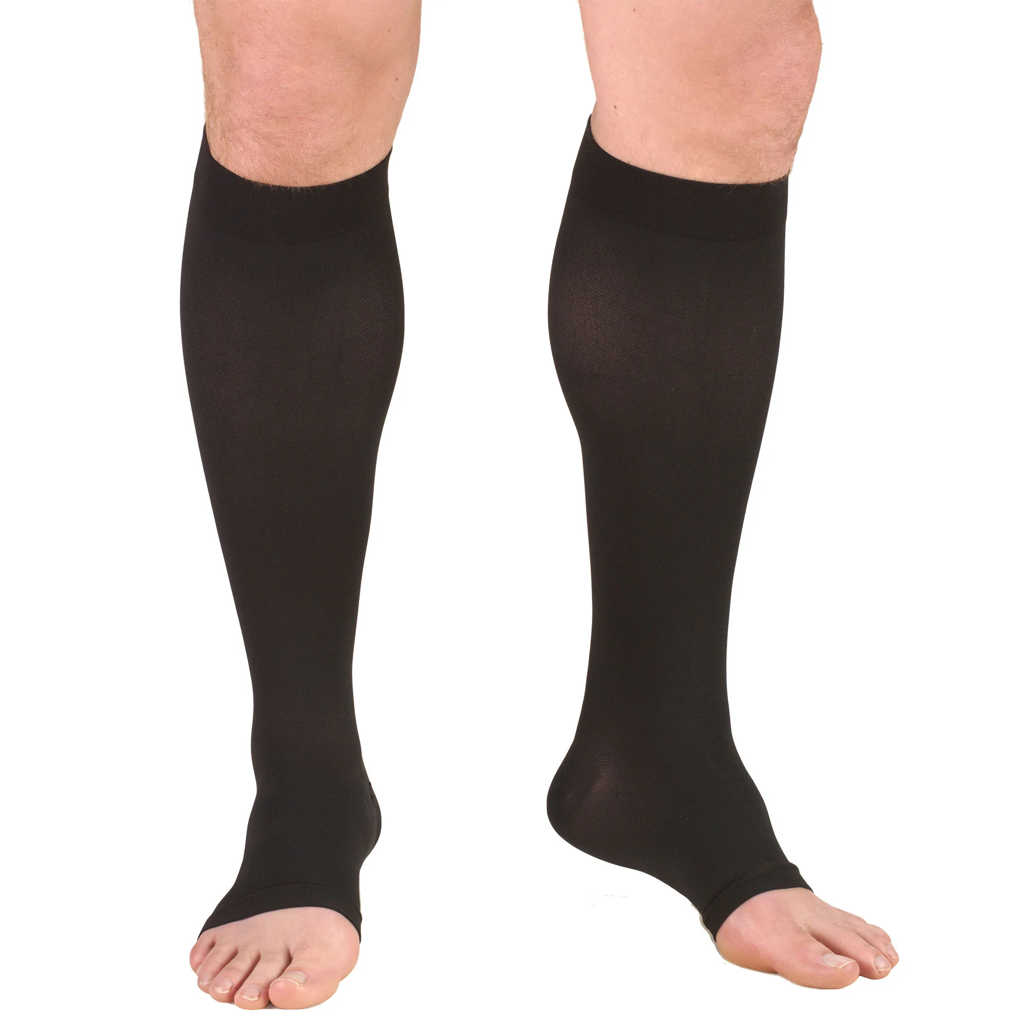 .14 0865 TRUFORM Below-Knee OT Beaded Top Compression Socks 20-30mmHg - Image 1