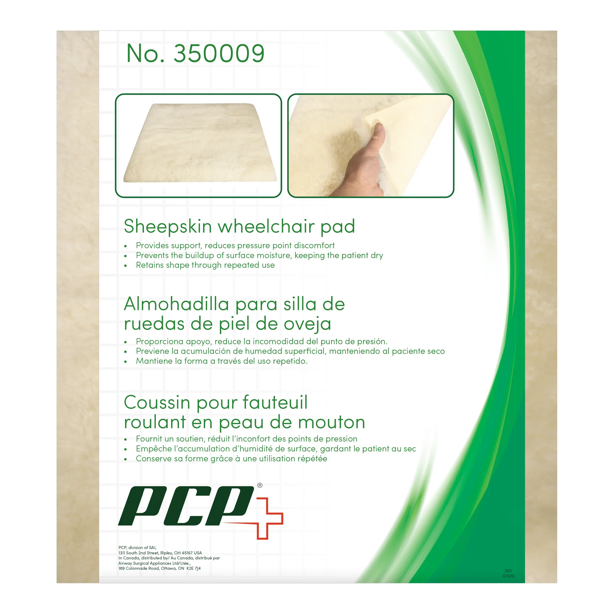 .010 Sheepskin Wheelchair Pad - Image 1
