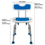 Foam Padded Bath Safety Seat with Backrest - Image 2