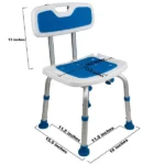 Foam Padded Bath Safety Seat with Backrest - Image 3