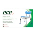 Foam Padded Bath Shower Safety Seat with Hygienic Cutout and Backrest