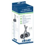 5" Bariatric Walker Wheels with Two Sets of Rear Glides - Image 3