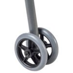 Bariatric Aluminum Two Button Folding Walker with Wheels - Image 7