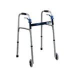 Deluxe, Trigger Release Folding Walker with 5" Wheels