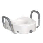 Premium Plastic, Raised, Elongated Toilet Seat with Lock