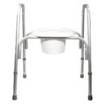 Extra-Wide Adjustable Raised Toilet Seat with Safety Frame - Image 4