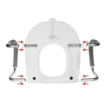 Detachable Arms for Molded Raised Toilet Seat - Image 2