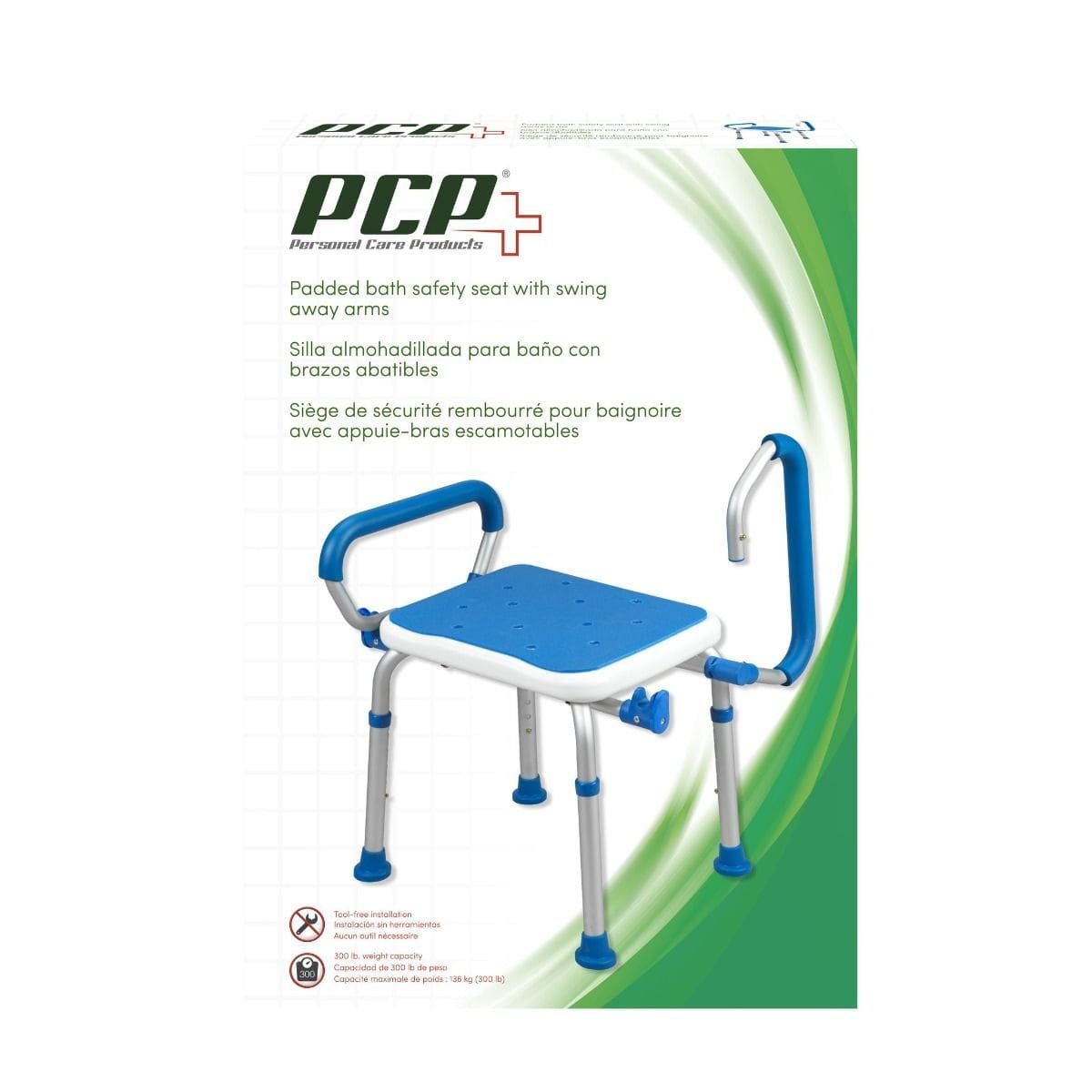 7106_1024x1024_2x Foam Padded Bath Safety Seat With Swing Away Arms - Image 1
