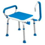 Foam Padded Bath Safety Seat With Swing Away Arms - Image 2