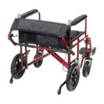 22" Bariatric Aluminum Transport Chair - Image 3