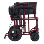 22" Bariatric Aluminum Transport Chair - Image 5