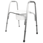 Extra-Wide Adjustable Raised Toilet Seat with Safety Frame