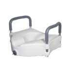 2-in-1 Locking Raised Toilet Seat with Tool-free Removable Arms