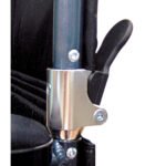 Deluxe Fly-Weight Aluminum Transport Chair with Removable Casters - Image 2
