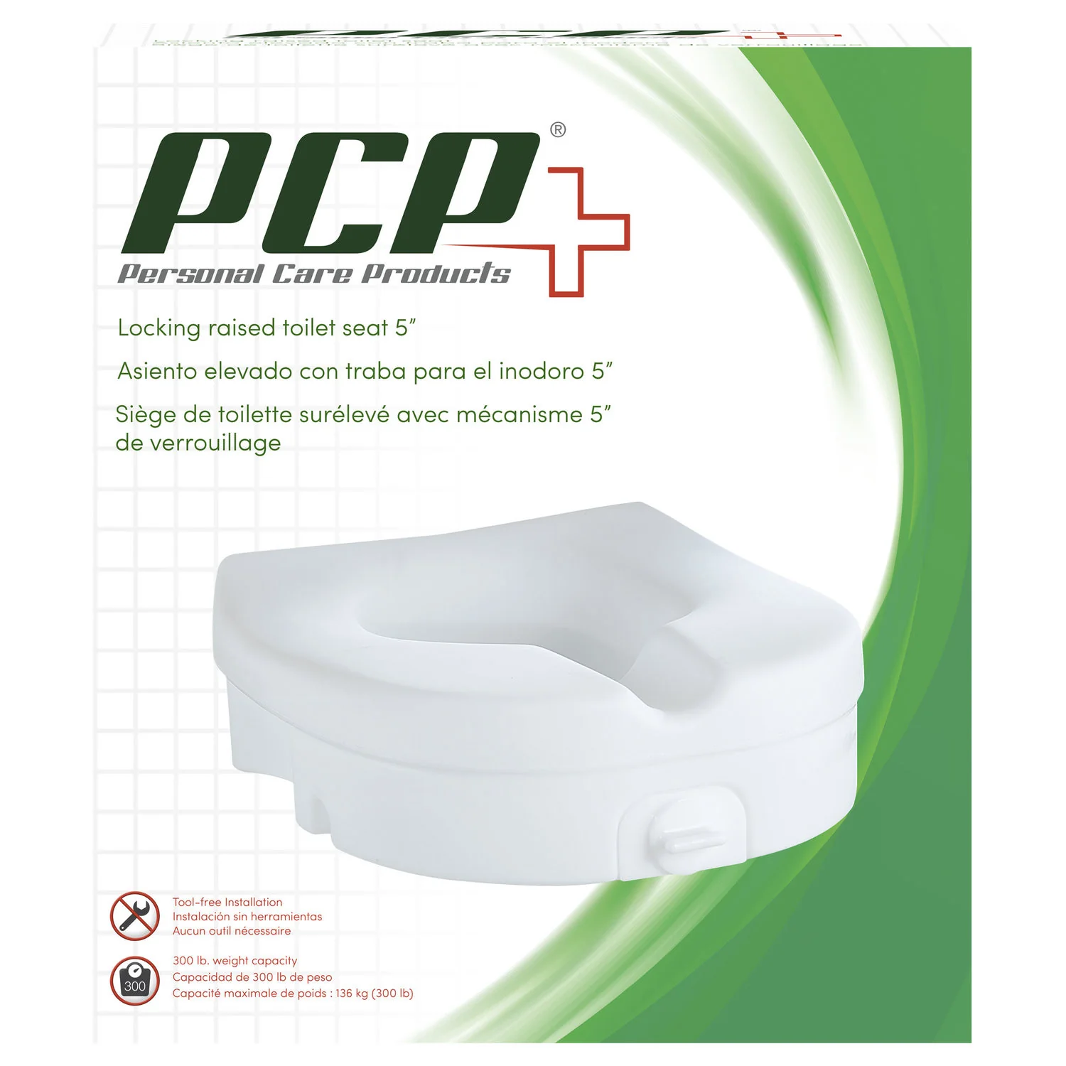 seat 2 Molded Raised Toilet Seat with Tightening Lock - Image 1