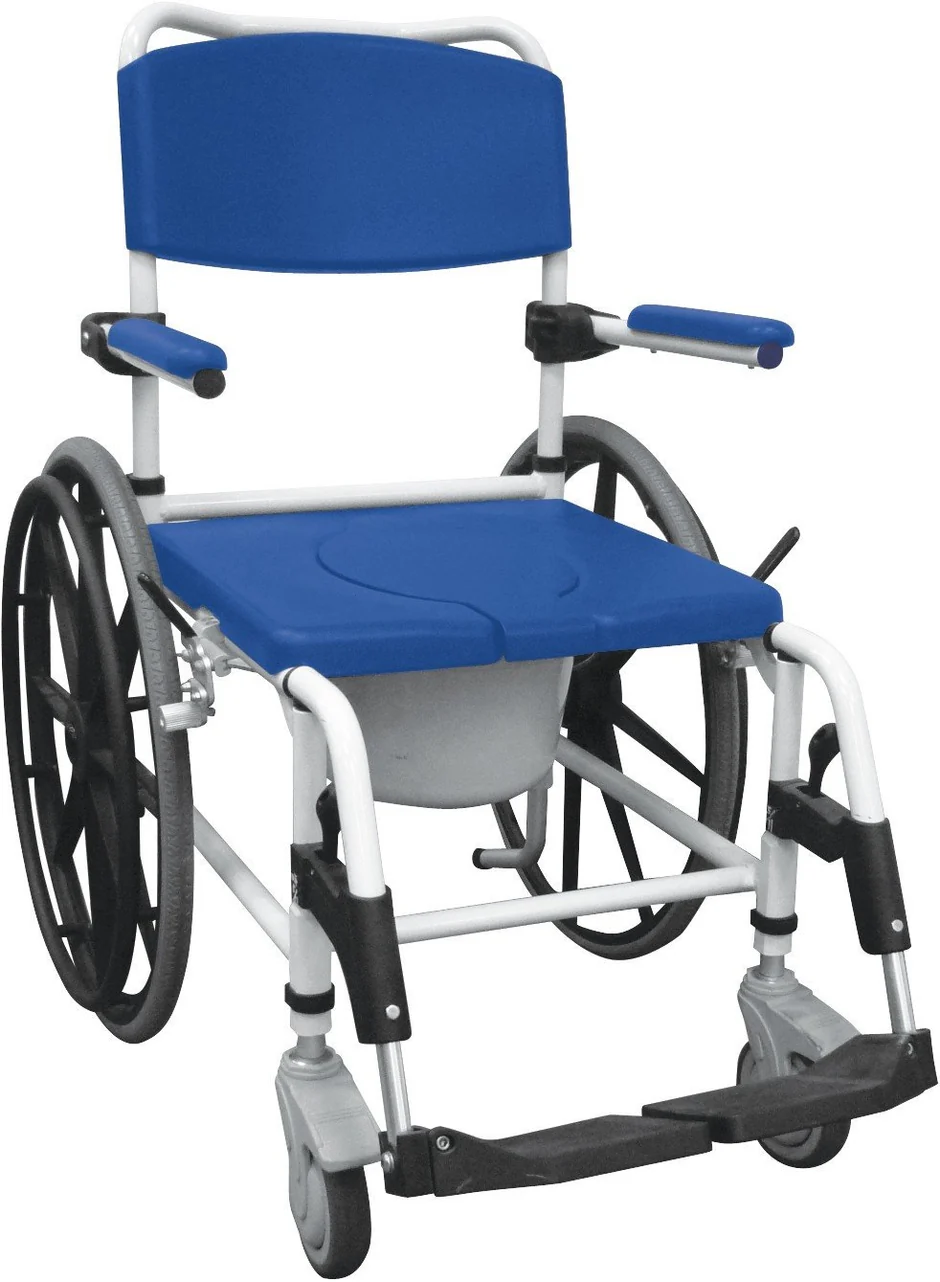 NRS185006 Drive Medical Aluminum Rehab Shower Commode Chair - Image 1